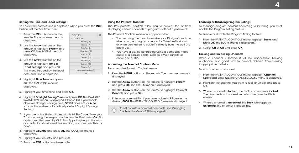 Vizio | Vizio P552ui-B2 - User Manual User Manual | Page 43 / 69