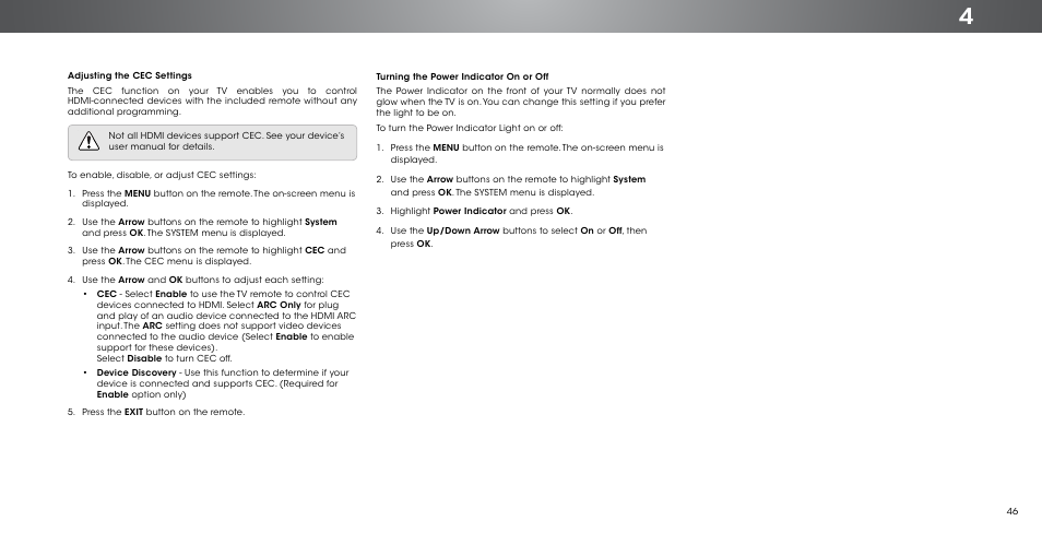Vizio P552ui-B2 - User Manual User Manual | Page 46 / 69