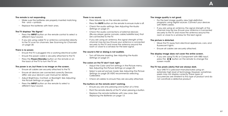 Vizio P552ui-B2 - User Manual User Manual | Page 61 / 69