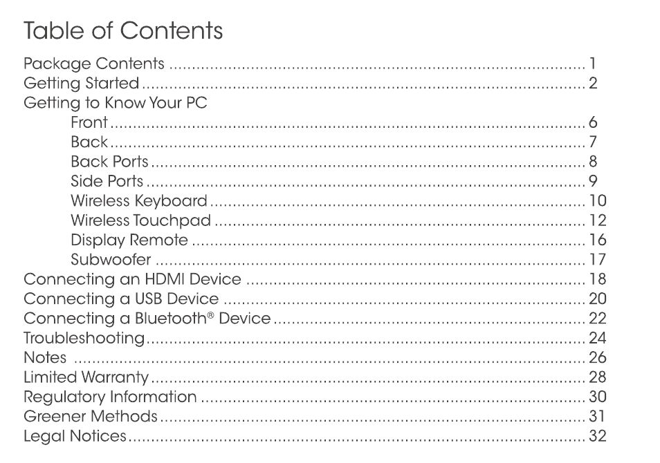 Vizio CA27-A0 - Quickstart Guide User Manual | Page 2 / 36