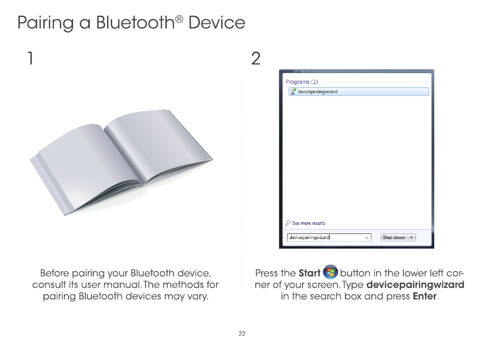 Pairing a bluetooth® device, Connecting a biuetooth® device | Vizio CA27-A0 - Quickstart Guide User Manual | Page 24 / 36