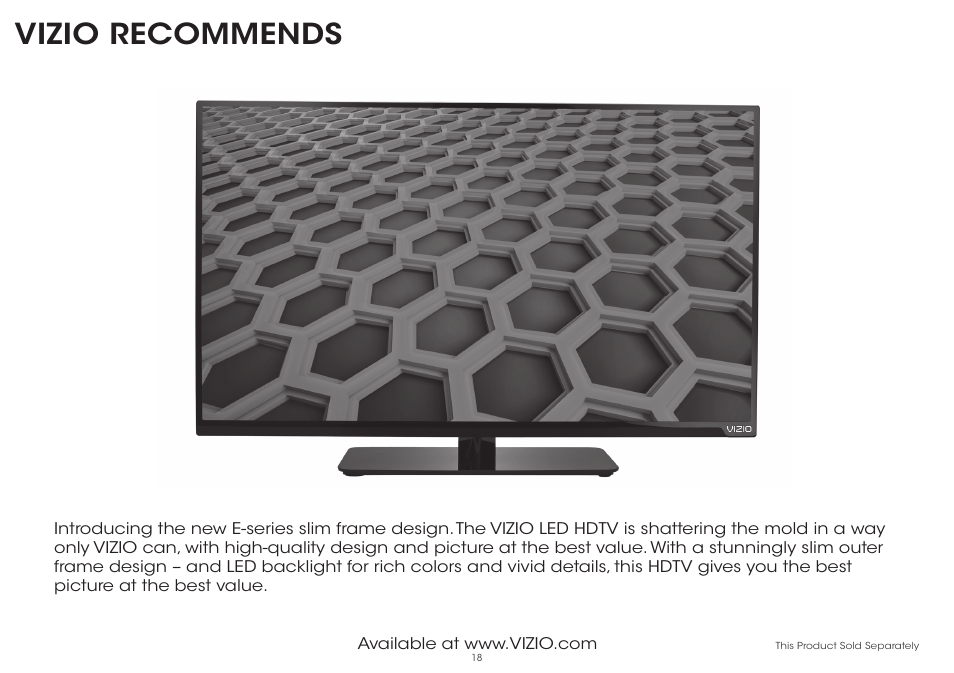 Vizio recommends | Vizio S2120w-E0D - Quickstart Guide User Manual | Page 20 / 26