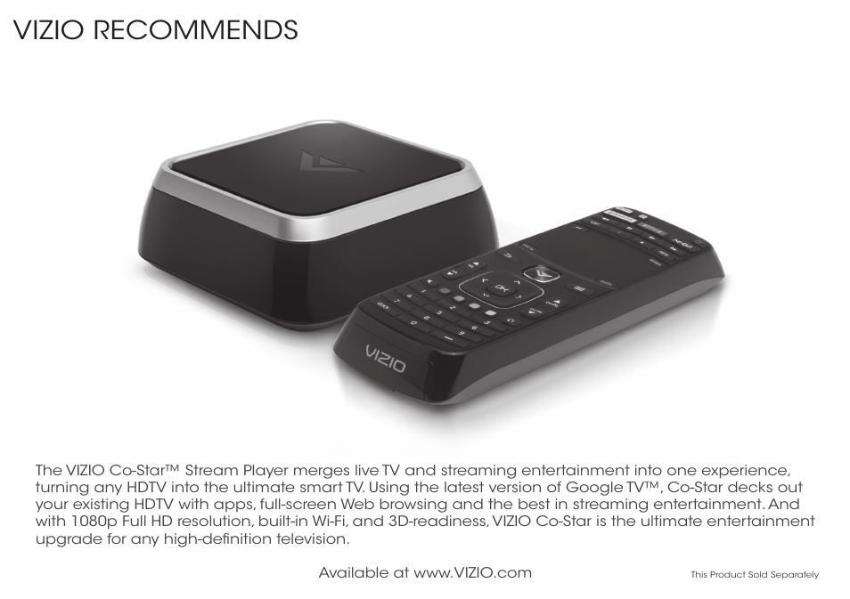 Vizio recommends | Vizio S4221w-C4 - Quickstart Guide User Manual | Page 28 / 32