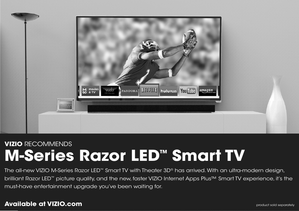 M-series razor led, Smart tv | Vizio S2920w-C0R - Quickstart Guide User Manual | Page 21 / 24