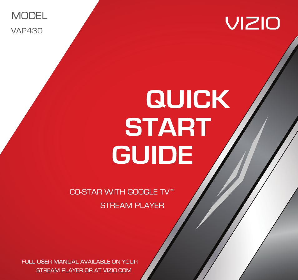 Vizio VAP430 - Quickstart Guide User Manual | 24 pages