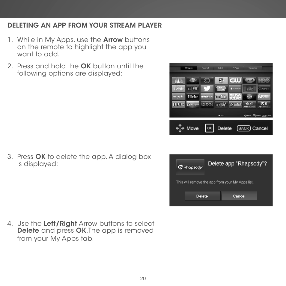 Vizio Co-Star LT Stream Player - Quickstart Guide User Manual | Page 22 / 40