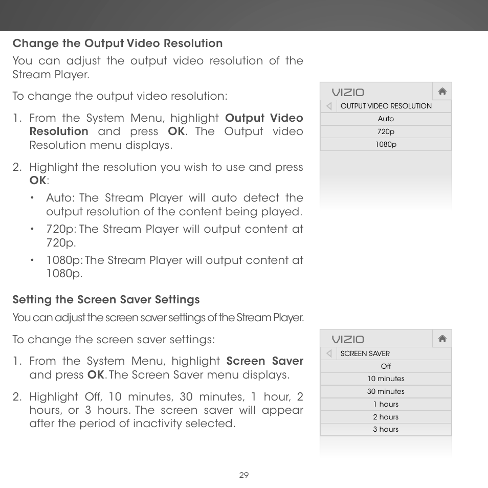 Vizio | Vizio Co-Star LT Stream Player - Quickstart Guide User Manual | Page 31 / 40