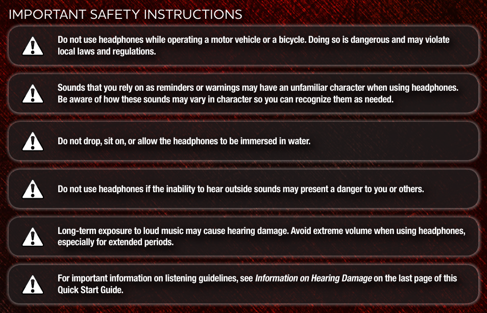 Important safety instructions | Vizio XVTHB100 - Quickstart Guide User Manual | Page 2 / 16
