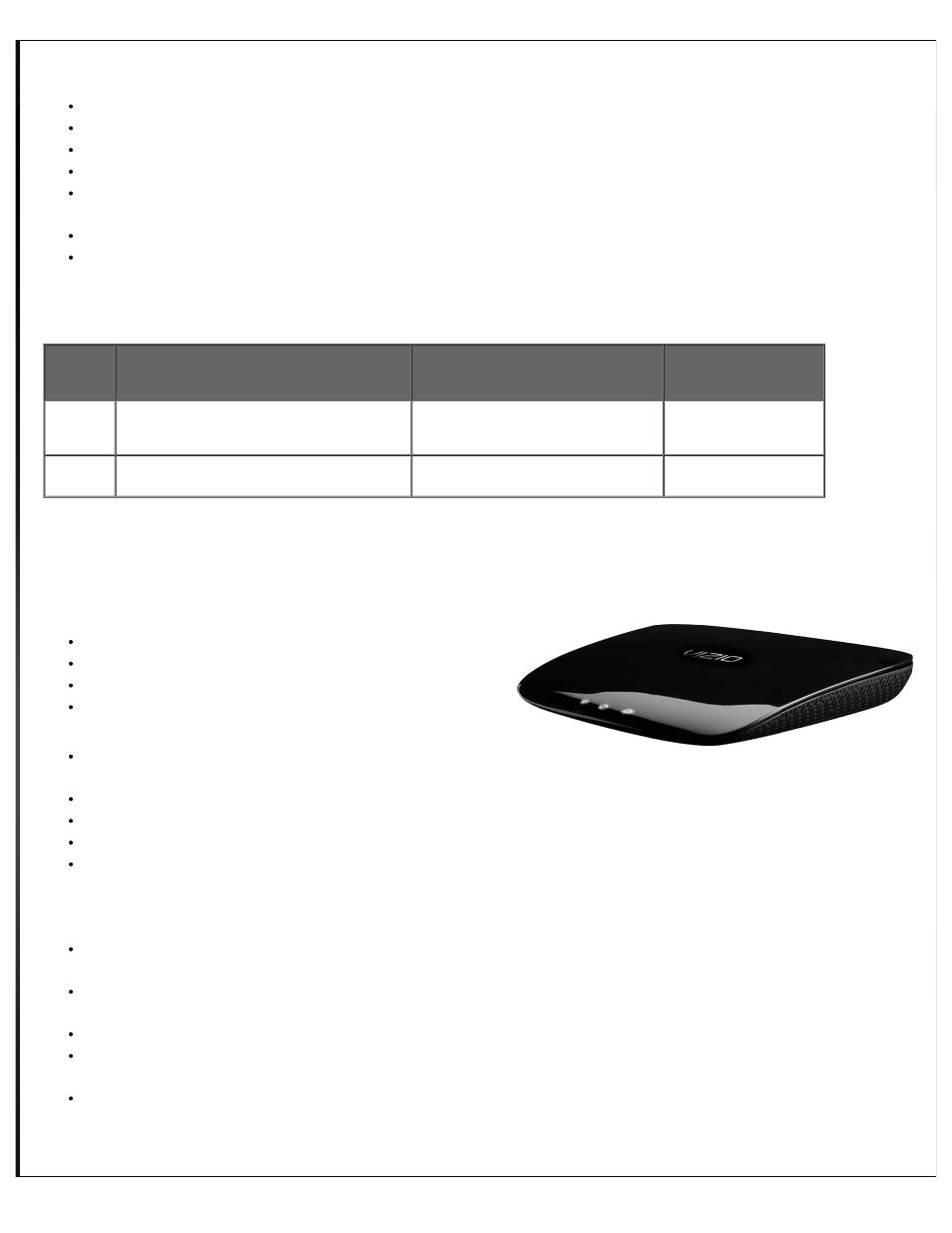 Introduction, Features, Opening the package | Package contents, System requirements, Finding a location for your router, Wall-mounting placement, Chapter 1 introduction | Vizio XWR100 - User Manual User Manual | Page 2 / 21