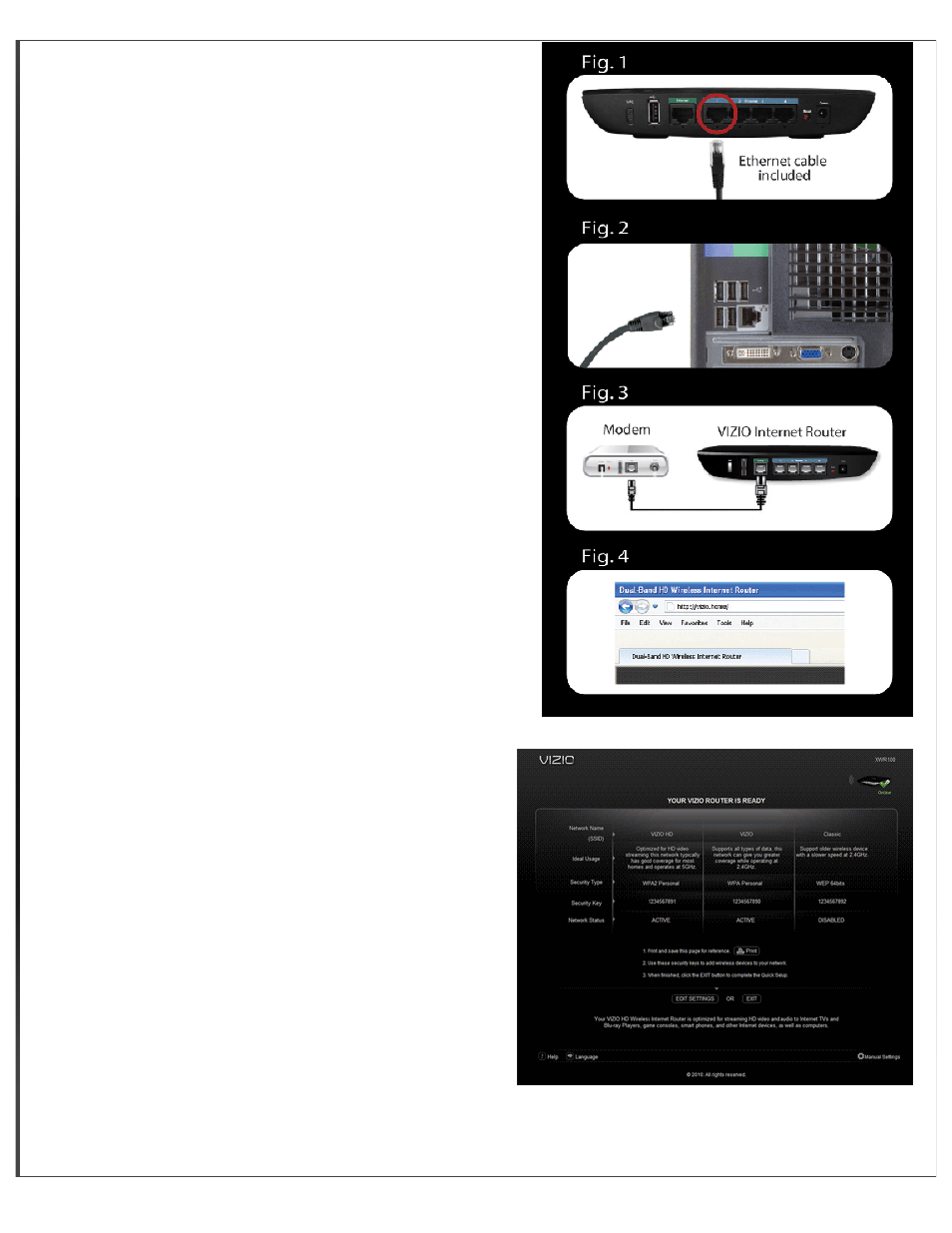Setting up your router, What you need, Setup steps | Vizio XWR100 - User Manual User Manual | Page 4 / 21