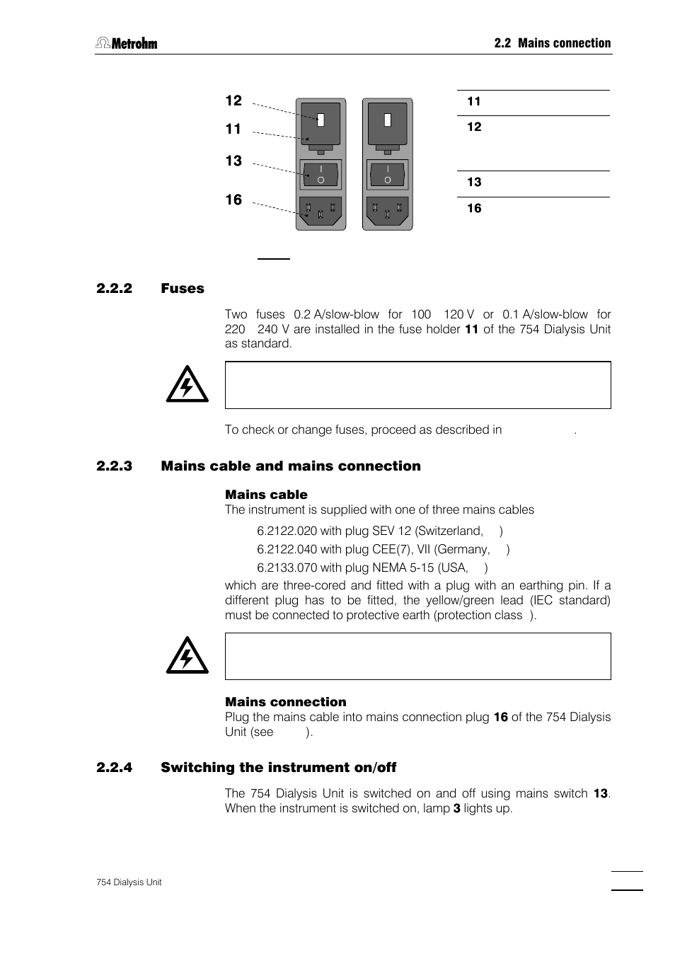 Metrohm 754 Dialysis Unit User Manual | Page 12 / 49