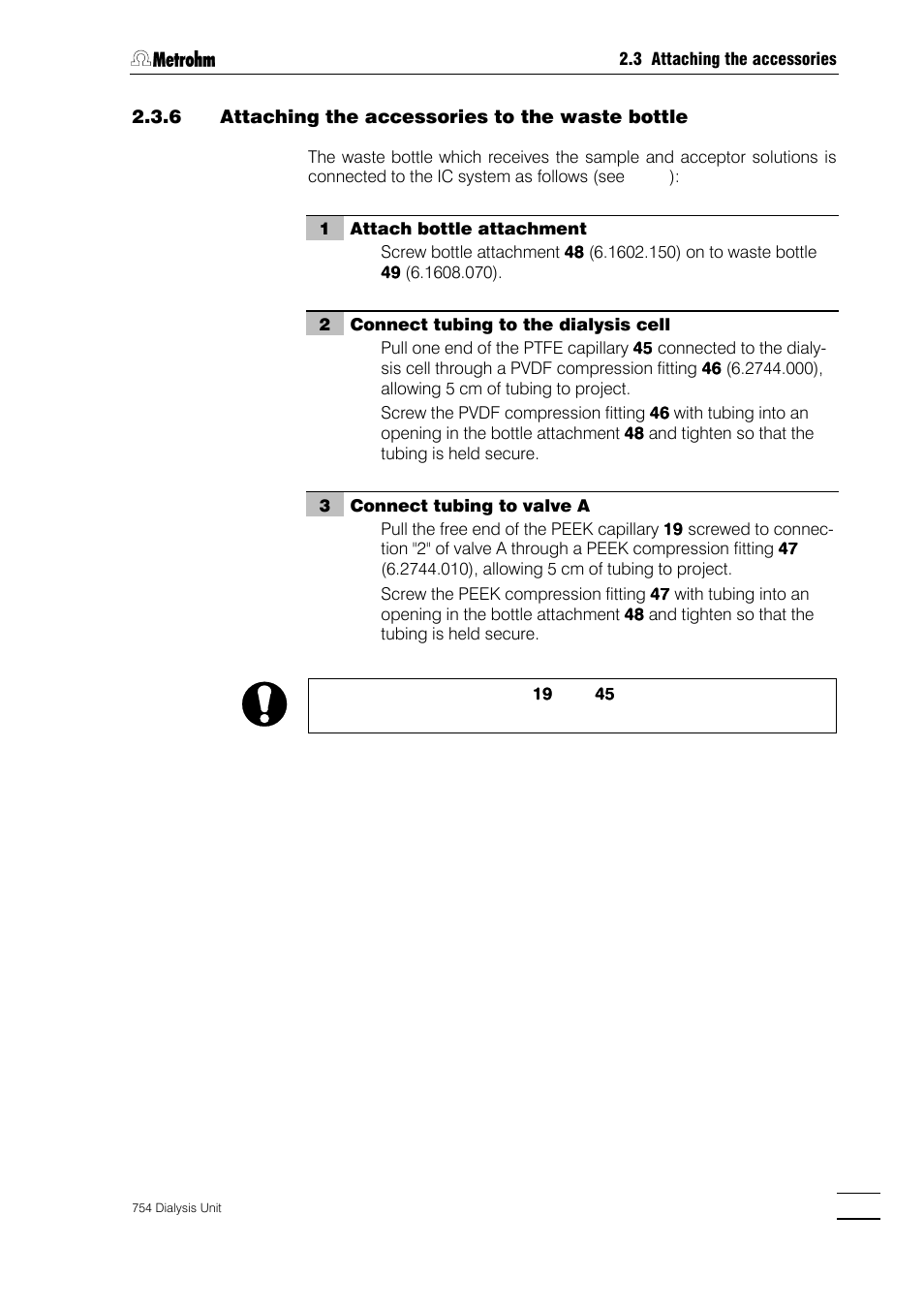 Metrohm 754 Dialysis Unit User Manual | Page 22 / 49