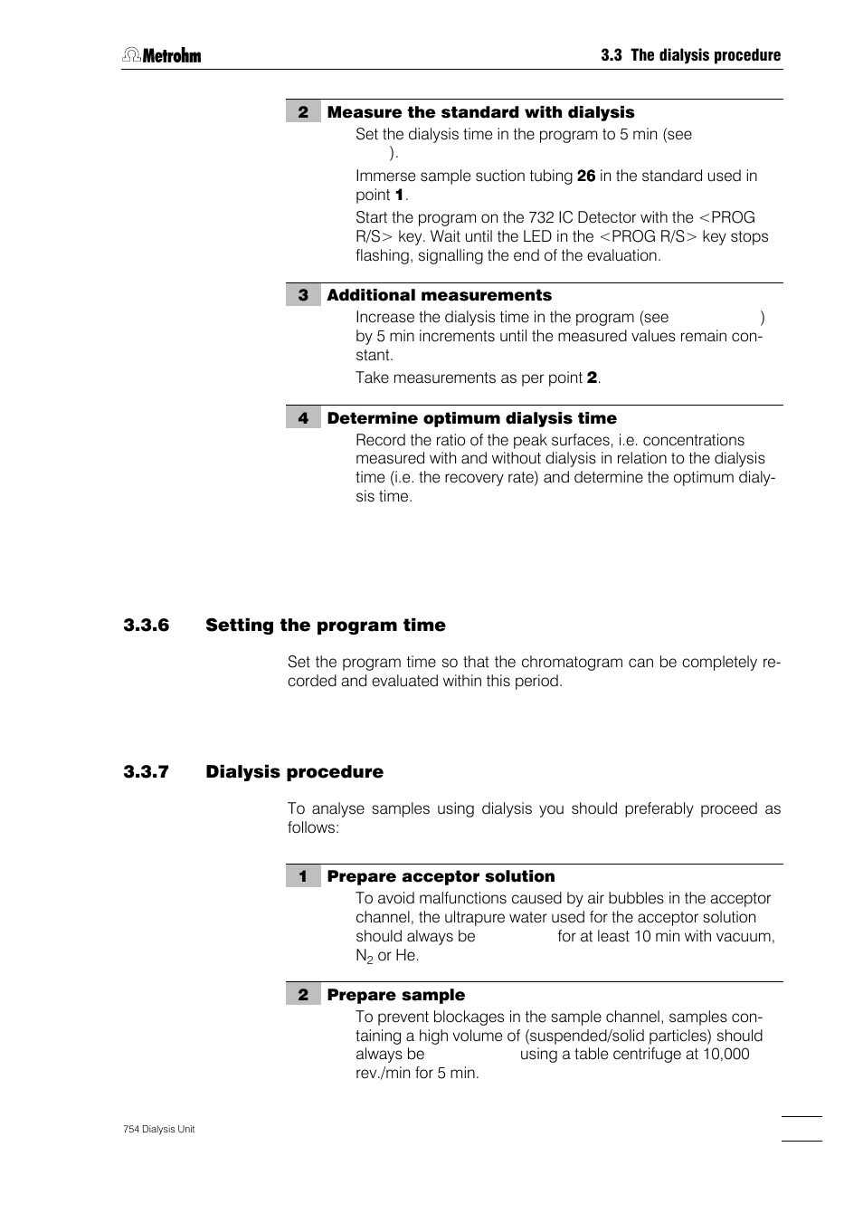 Metrohm 754 Dialysis Unit User Manual | Page 30 / 49