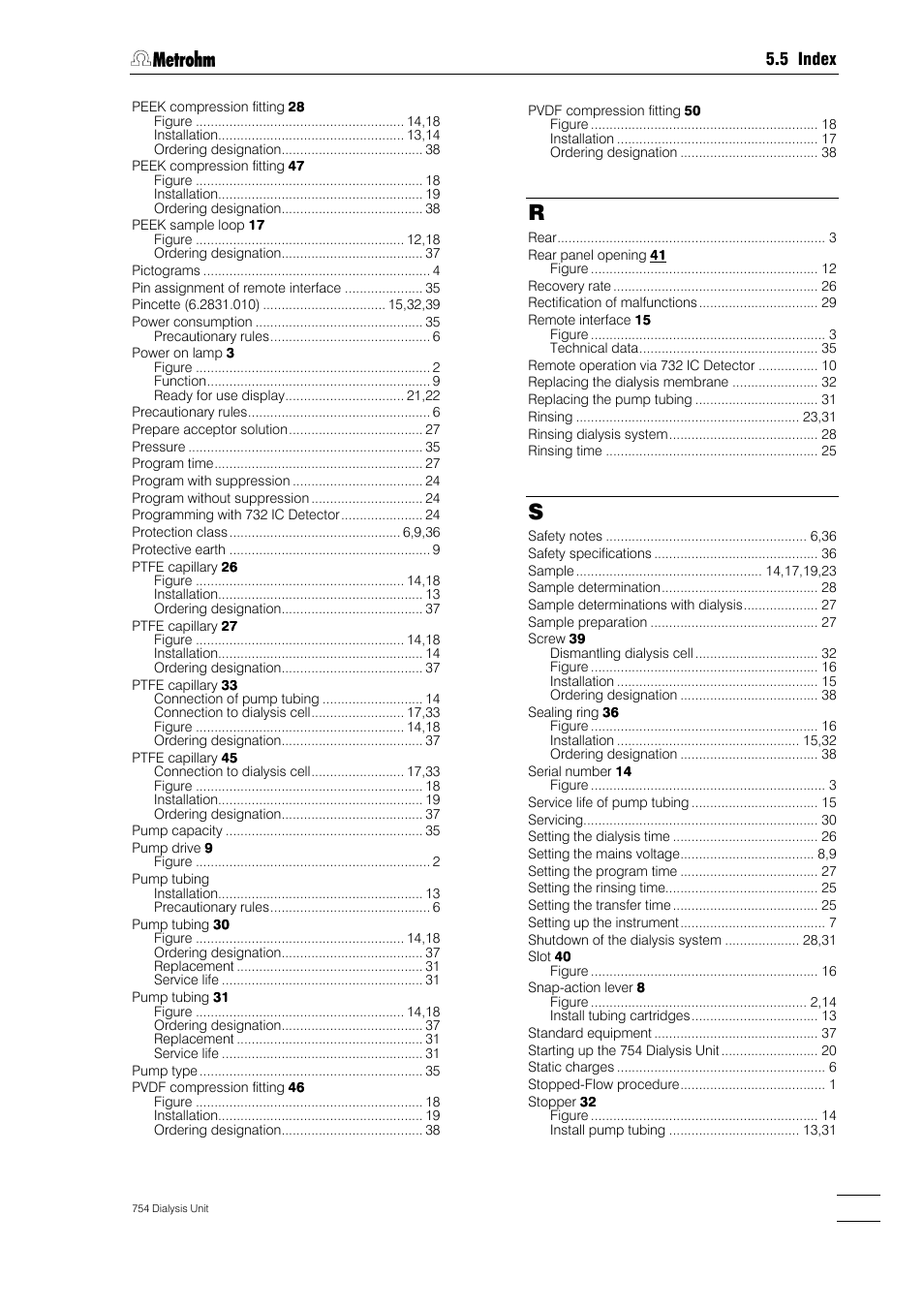 Metrohm 754 Dialysis Unit User Manual | Page 48 / 49