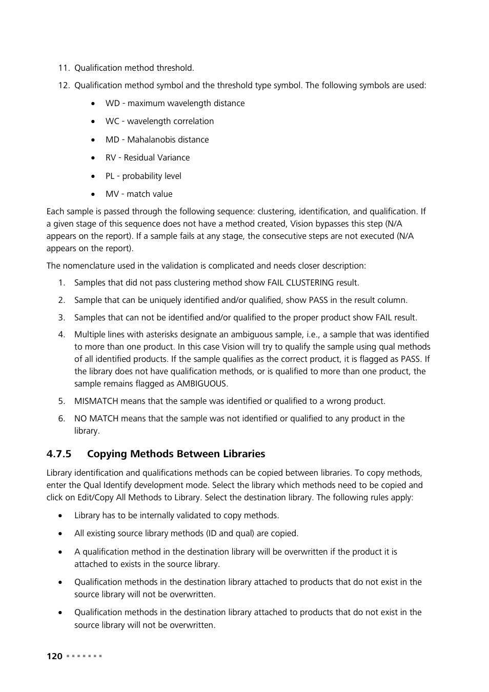 5 copying methods between libraries, Copying methods between libraries | Metrohm Vision Manual User Manual | Page 122 / 207