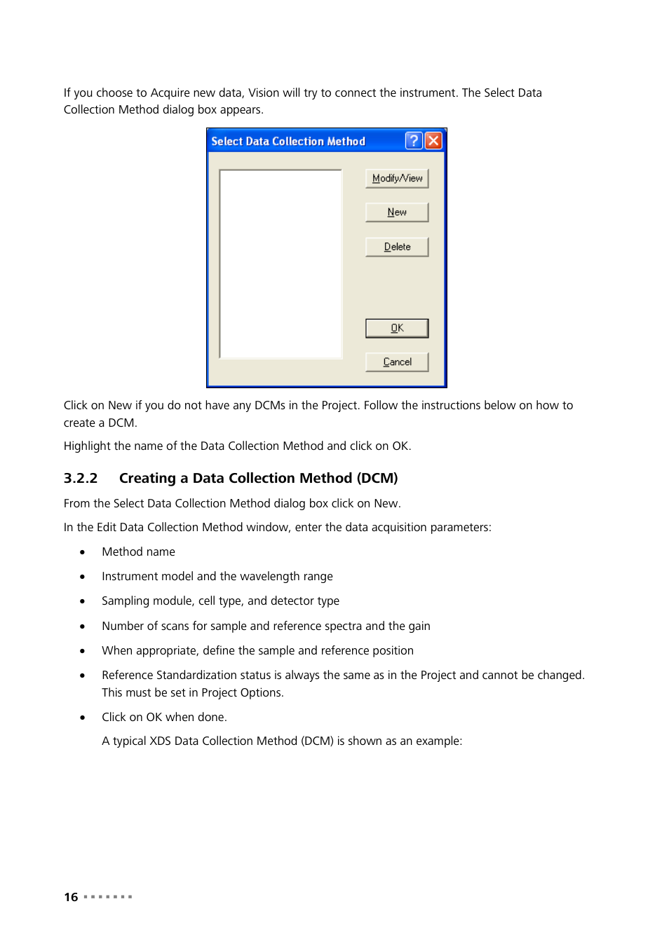 2 creating a data collection method (dcm), Creating a data collection method (dcm) | Metrohm Vision Manual User Manual | Page 18 / 207