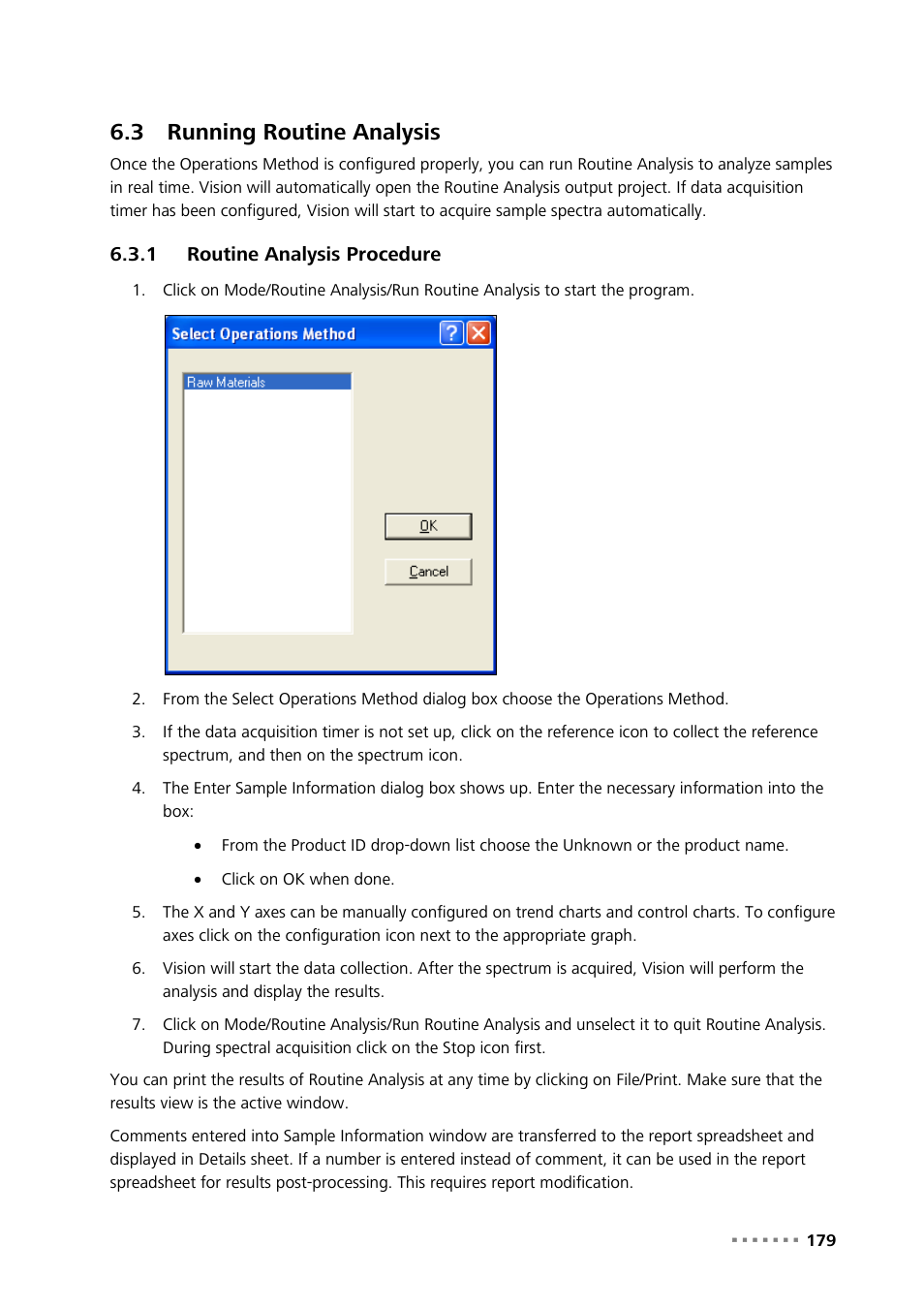 3 running routine analysis, 1 routine analysis procedure, Running routine analysis | Routine analysis procedure | Metrohm Vision Manual User Manual | Page 181 / 207