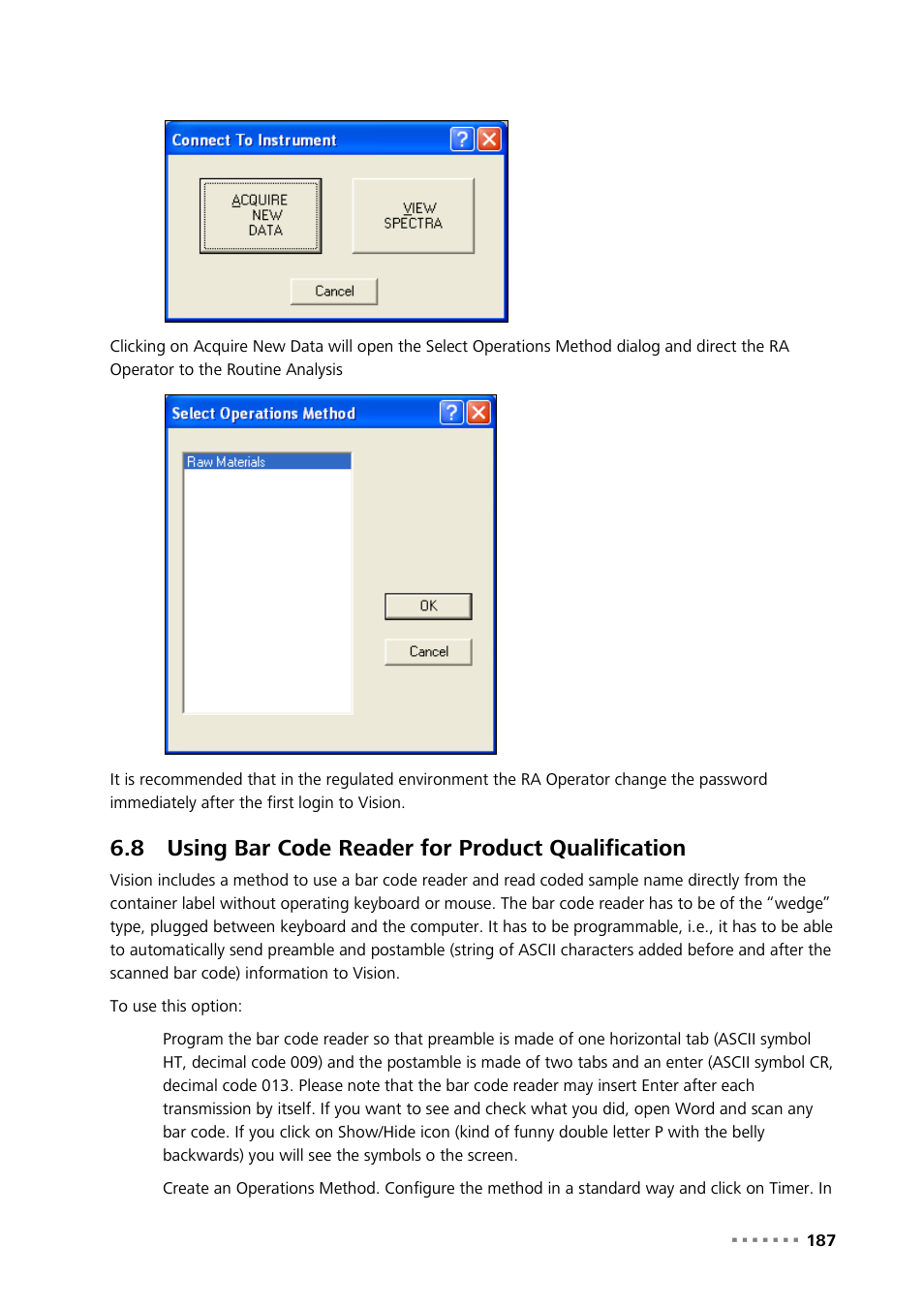 8 using bar code reader for product qualification, Using bar code reader for product qualification | Metrohm Vision Manual User Manual | Page 189 / 207