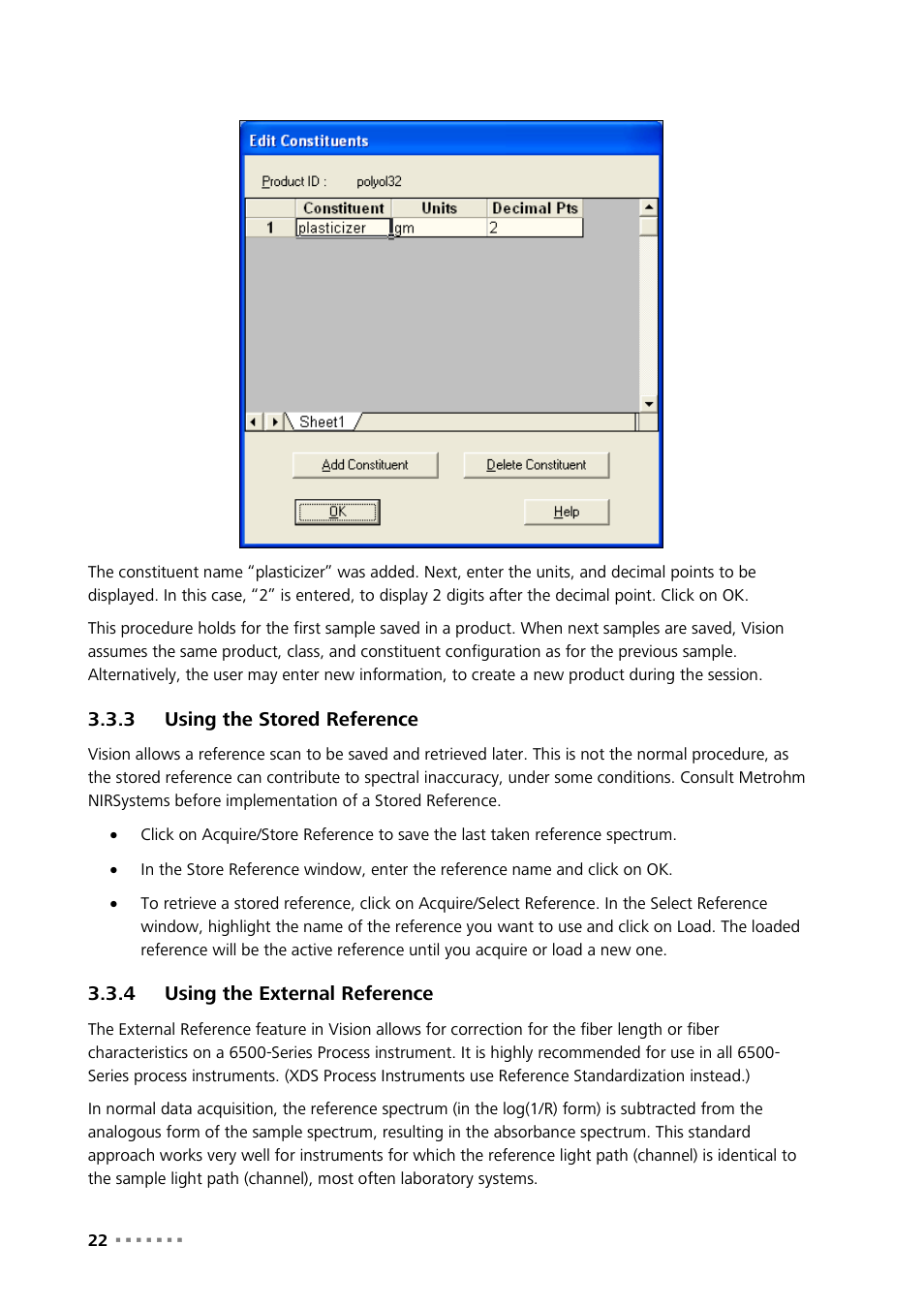 3 using the stored reference, 4 using the external reference, Using the stored reference | Using the external reference | Metrohm Vision Manual User Manual | Page 24 / 207