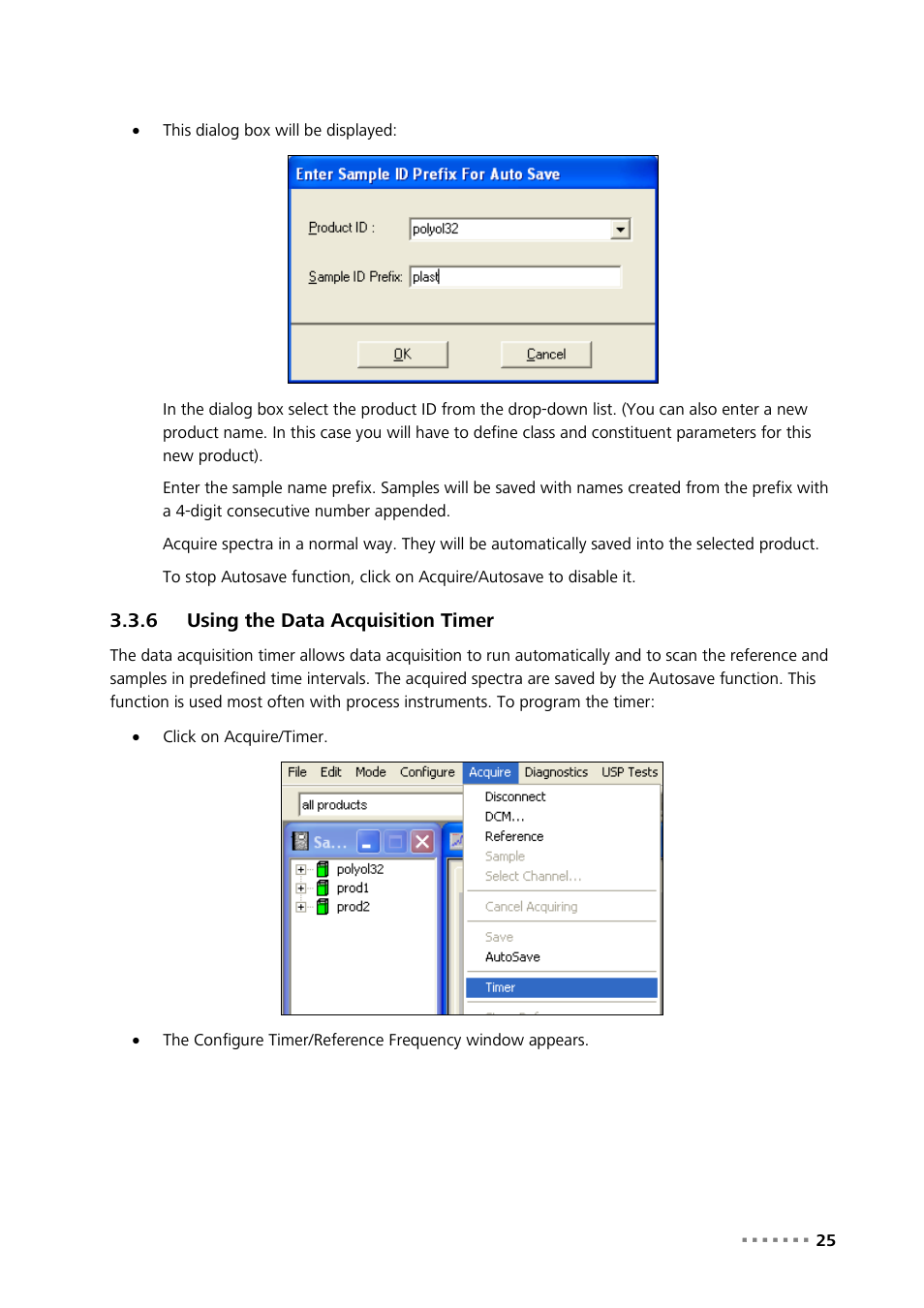 6 using the data acquisition timer, Using the data acquisition timer | Metrohm Vision Manual User Manual | Page 27 / 207