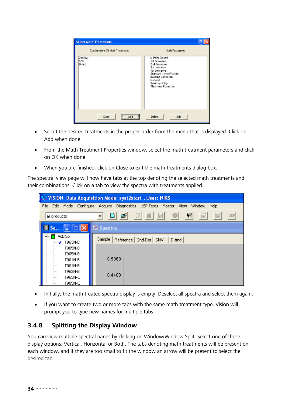 8 splitting the display window, Splitting the display window | Metrohm Vision Manual User Manual | Page 36 / 207