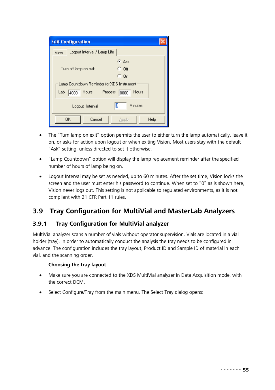 1 tray configuration for multivial analyzer, Tray configuration for multivial analyzer | Metrohm Vision Manual User Manual | Page 57 / 207