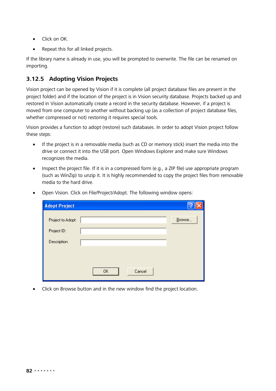 5 adopting vision projects, Adopting vision projects | Metrohm Vision Manual User Manual | Page 84 / 207