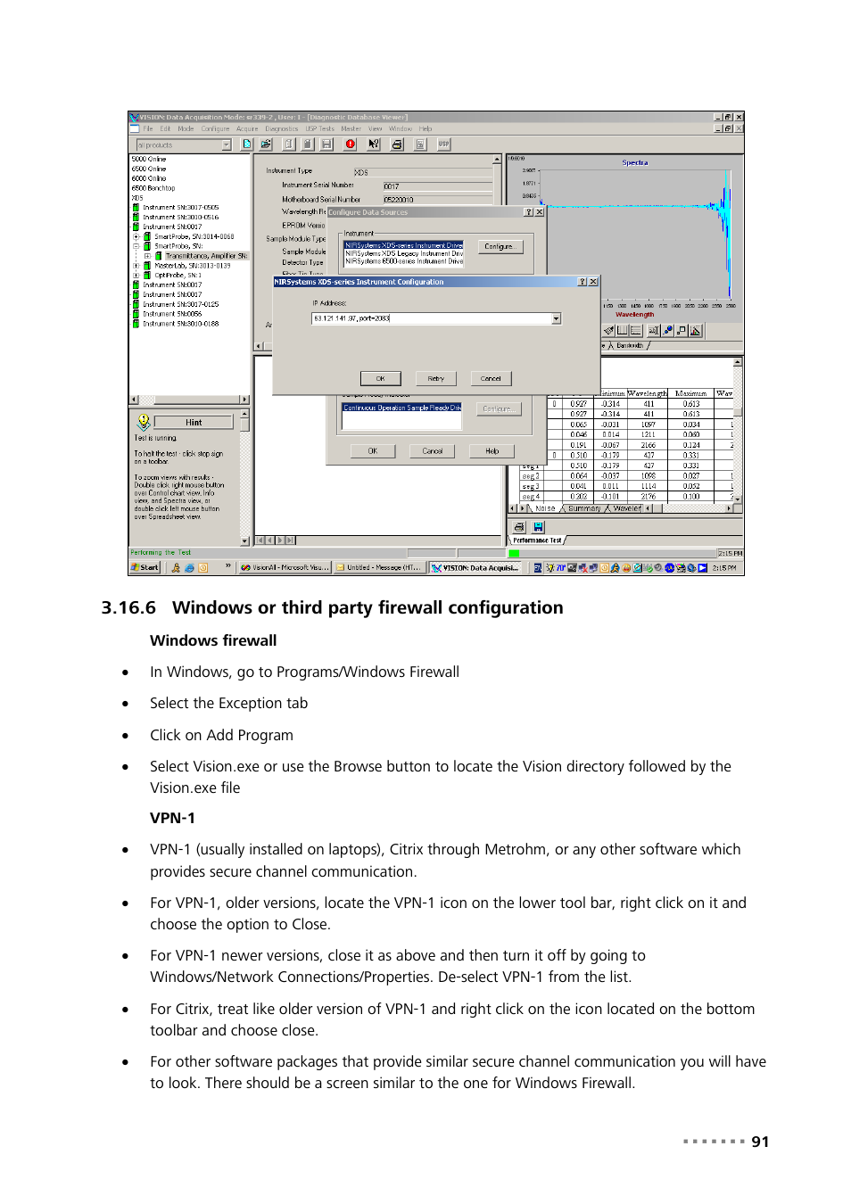 6 windows or third party firewall configuration, Windows or third party firewall configuration | Metrohm Vision Manual User Manual | Page 93 / 207