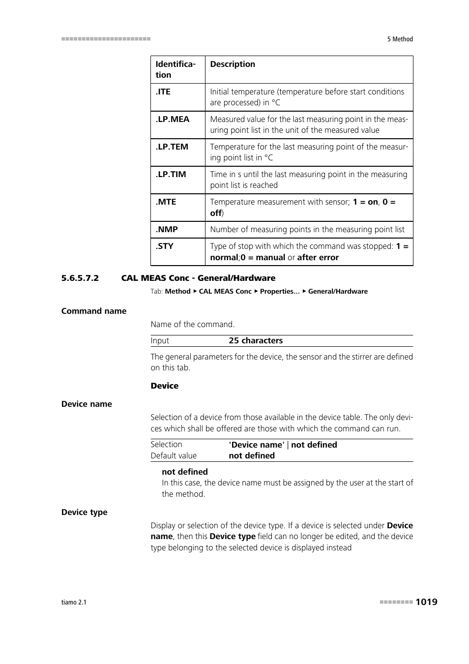 2 cal meas conc - general/hardware | Metrohm tiamo 2.1 Manual User Manual | Page 1033 / 1532