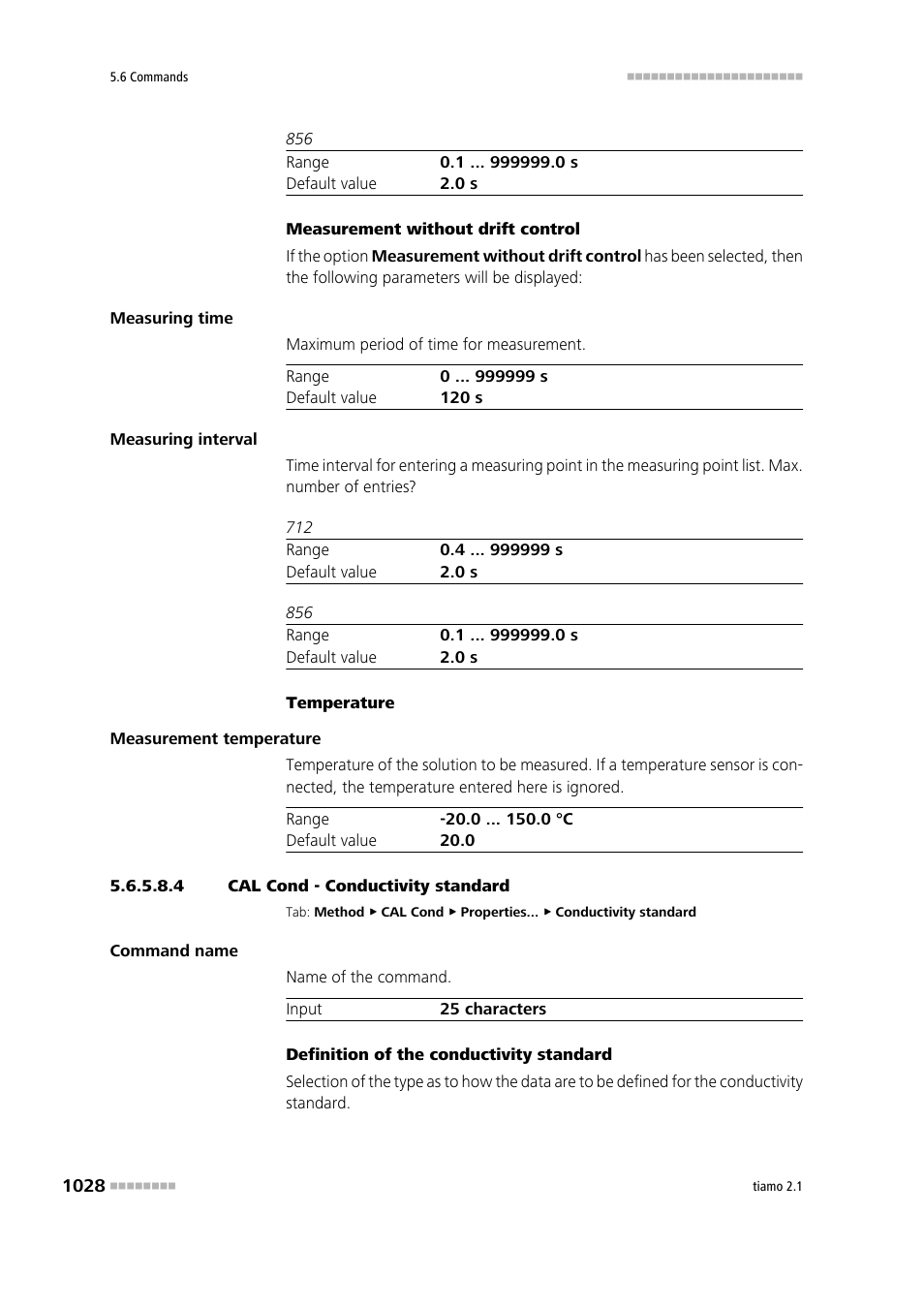 4 cal cond - conductivity standard | Metrohm tiamo 2.1 Manual User Manual | Page 1042 / 1532