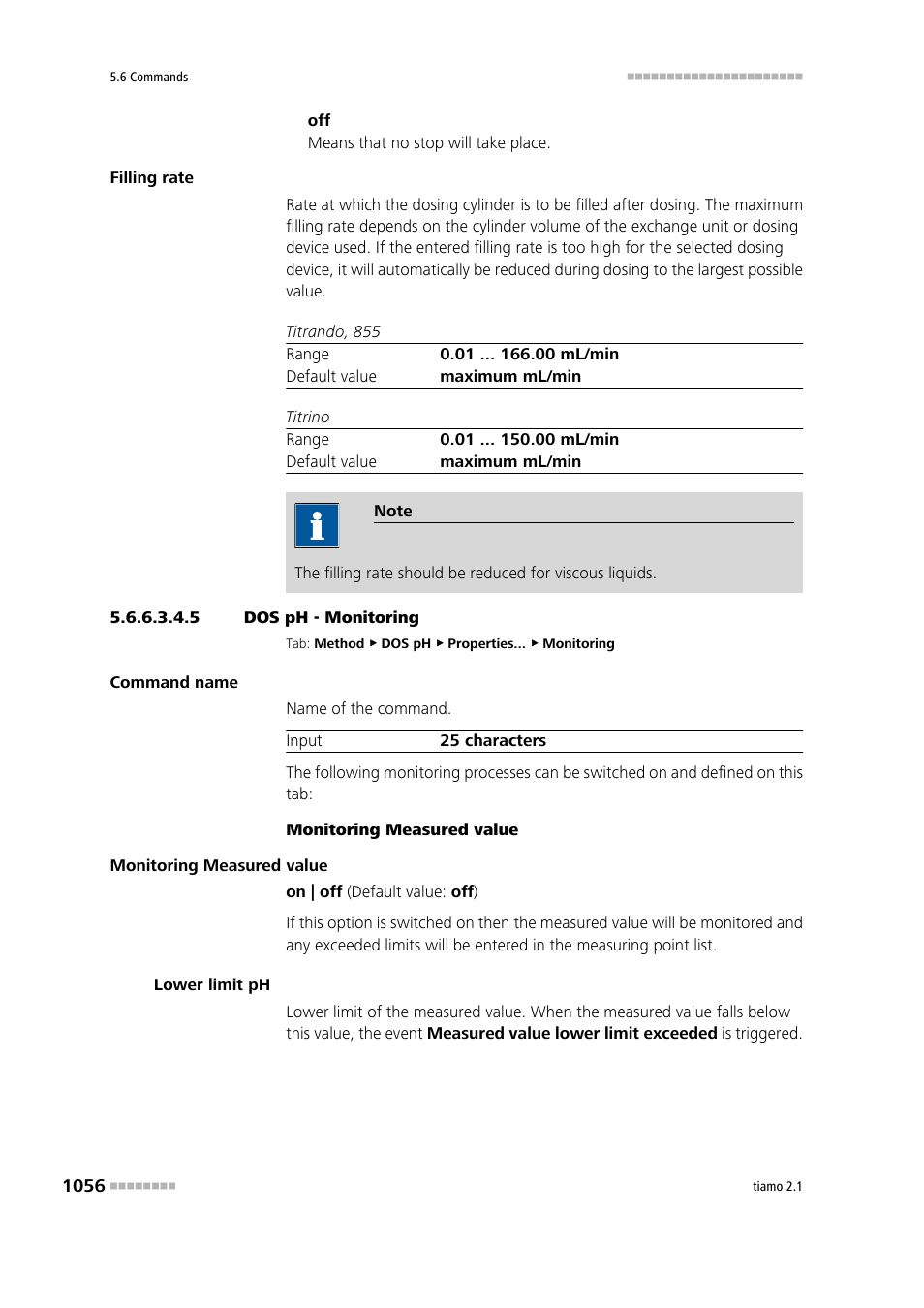 5 dos ph - monitoring, Monitoring | Metrohm tiamo 2.1 Manual User Manual | Page 1070 / 1532