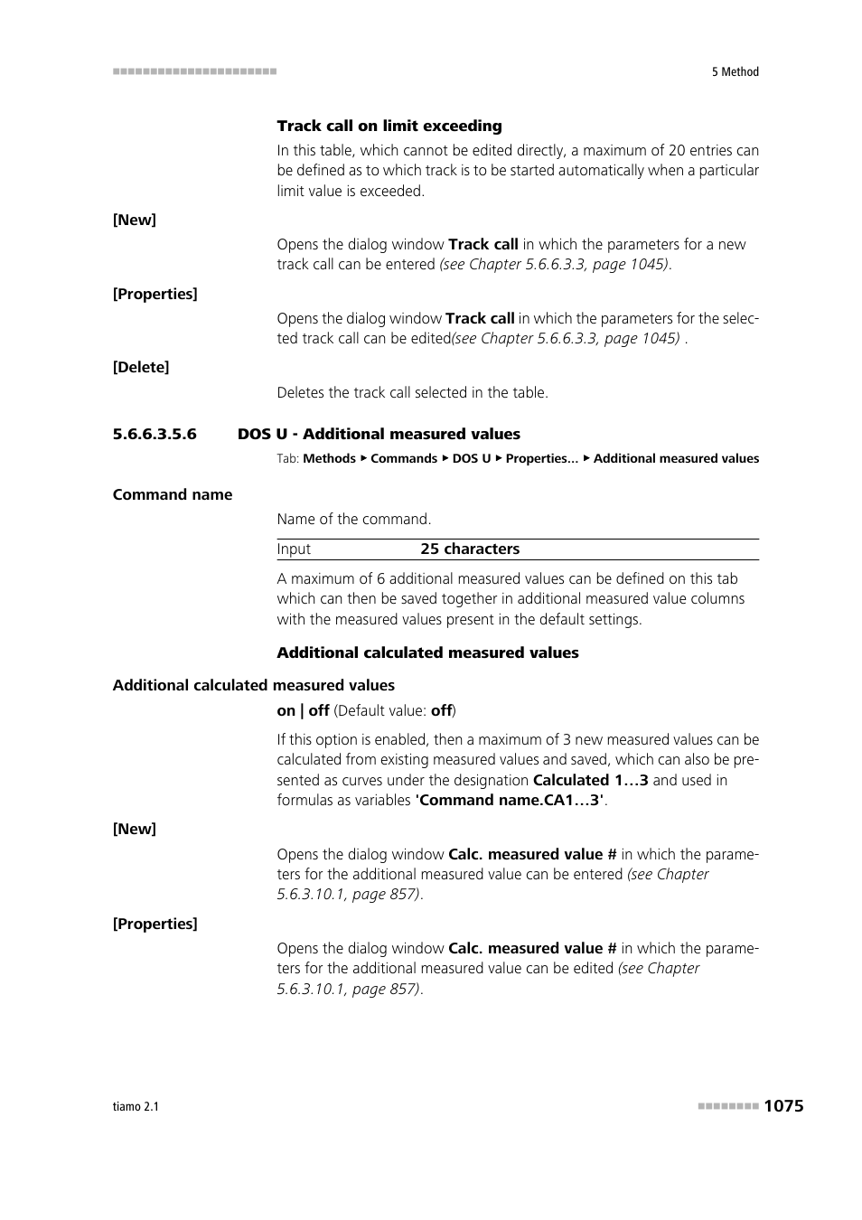 6 dos u - additional measured values, Additional measured values | Metrohm tiamo 2.1 Manual User Manual | Page 1089 / 1532