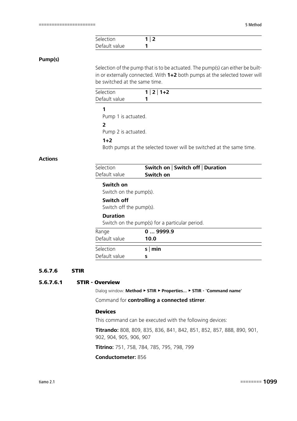 6 stir, 1 stir - overview, Stir | Metrohm tiamo 2.1 Manual User Manual | Page 1113 / 1532