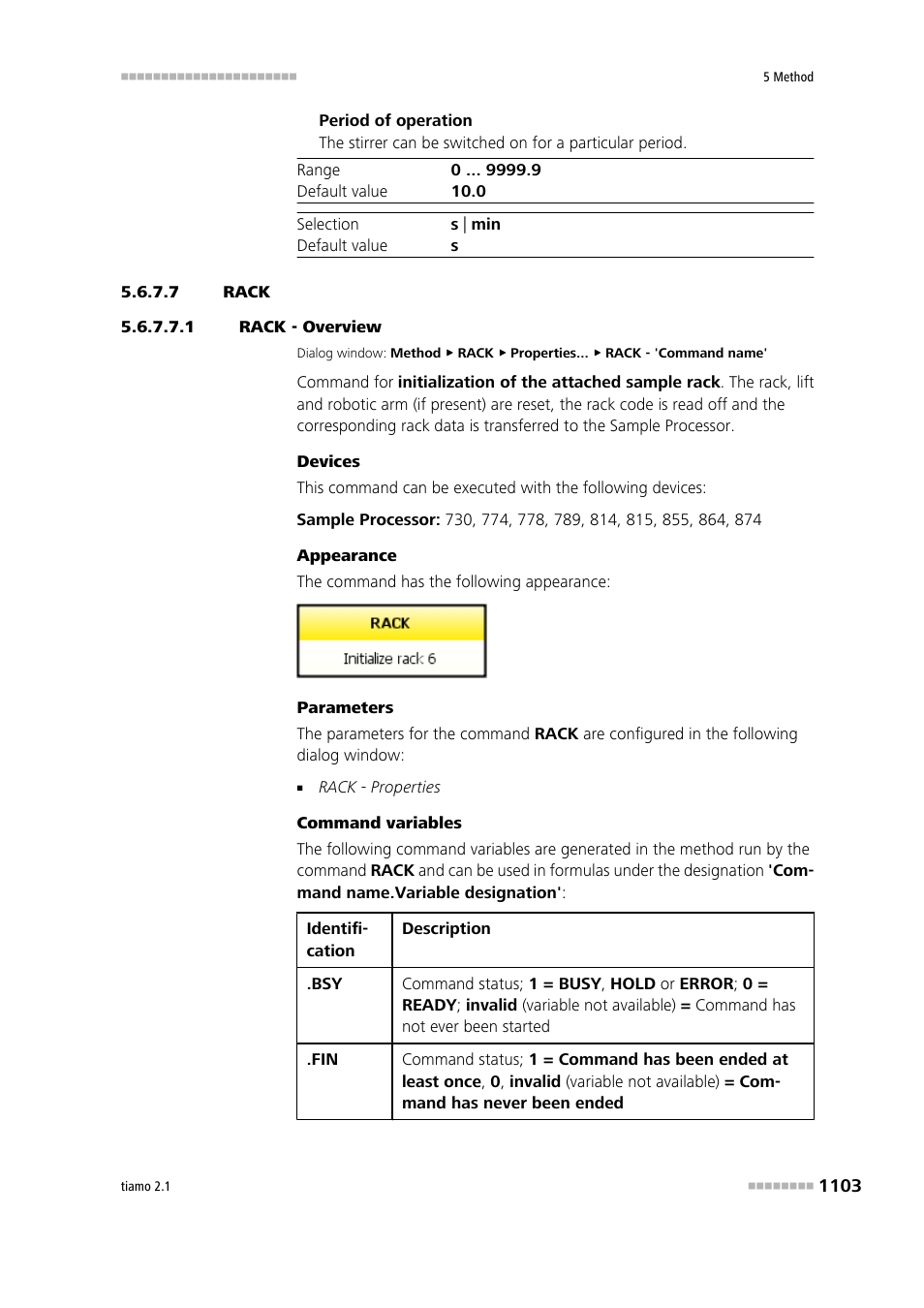 7 rack, 1 rack - overview, Rack | Metrohm tiamo 2.1 Manual User Manual | Page 1117 / 1532