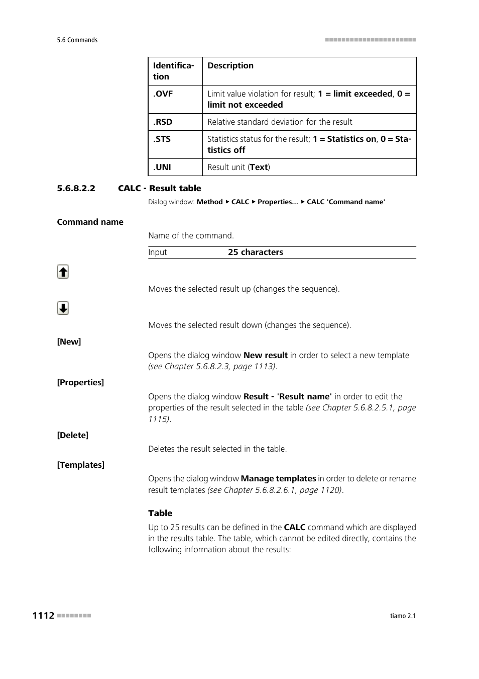 2 calc - result table | Metrohm tiamo 2.1 Manual User Manual | Page 1126 / 1532