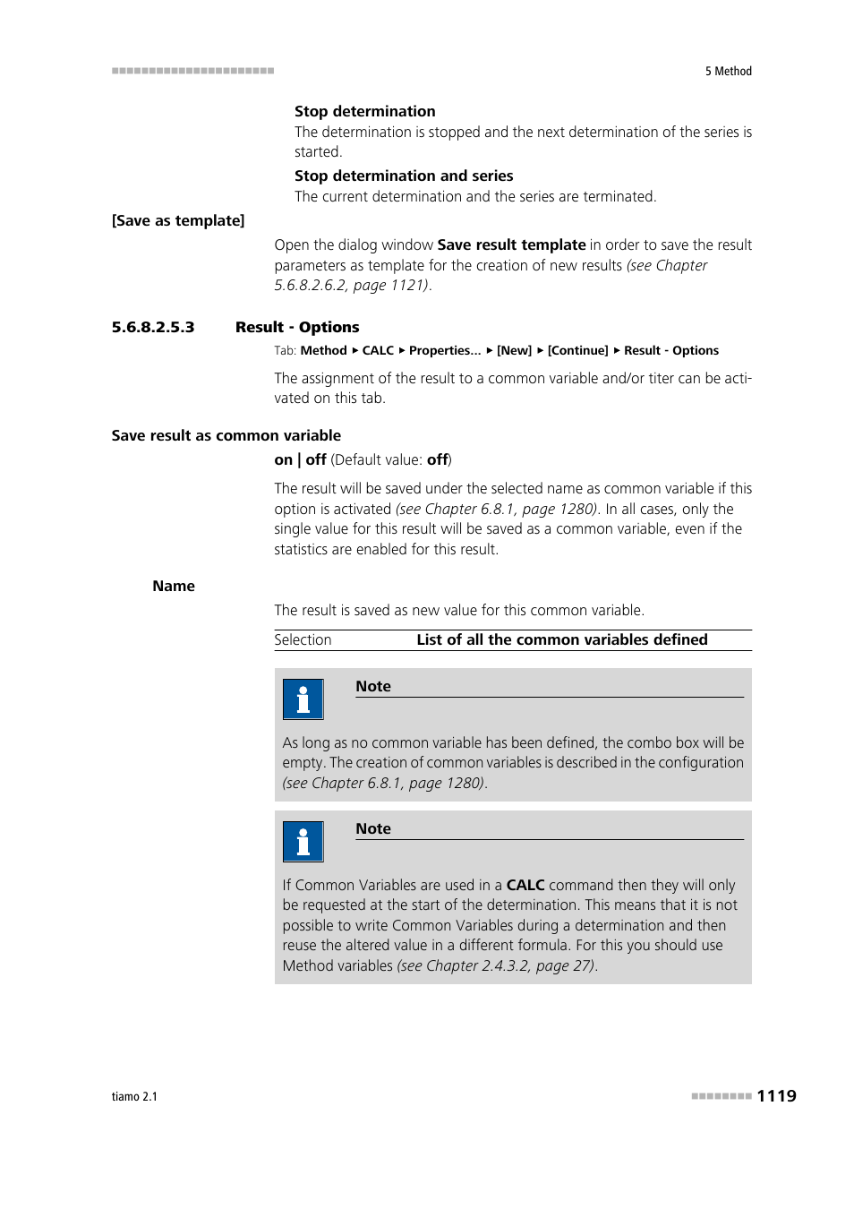 3 result - options | Metrohm tiamo 2.1 Manual User Manual | Page 1133 / 1532