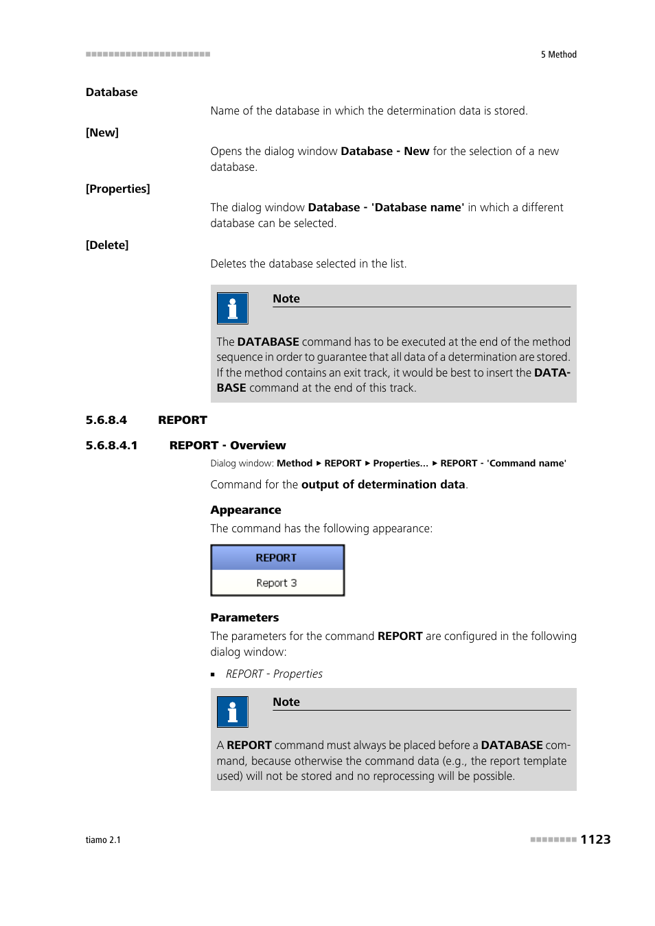 4 report, 1 report - overview, Report | Report - overview | Metrohm tiamo 2.1 Manual User Manual | Page 1137 / 1532