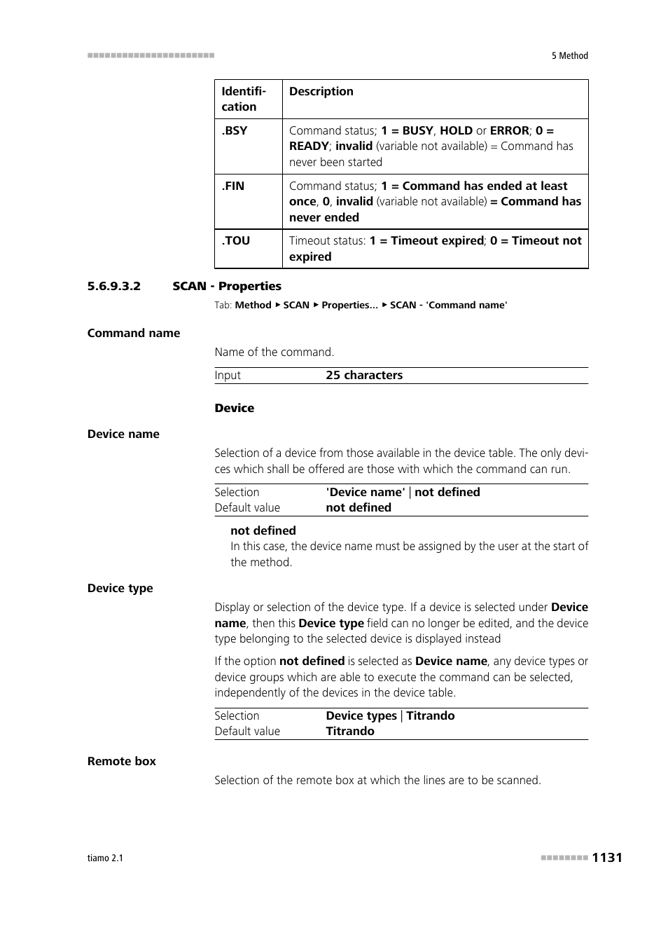 2 scan - properties | Metrohm tiamo 2.1 Manual User Manual | Page 1145 / 1532