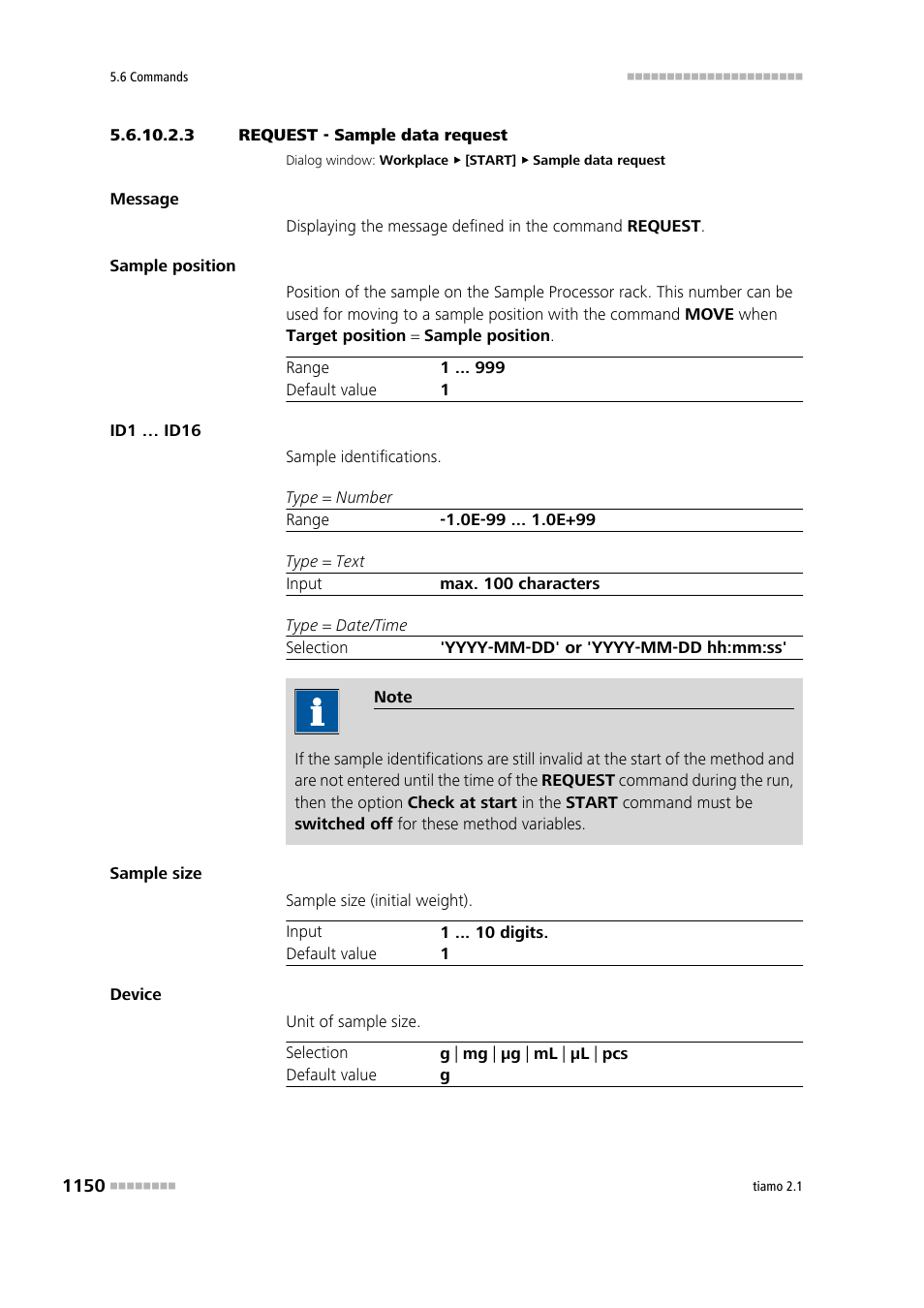 3 request - sample data request | Metrohm tiamo 2.1 Manual User Manual | Page 1164 / 1532