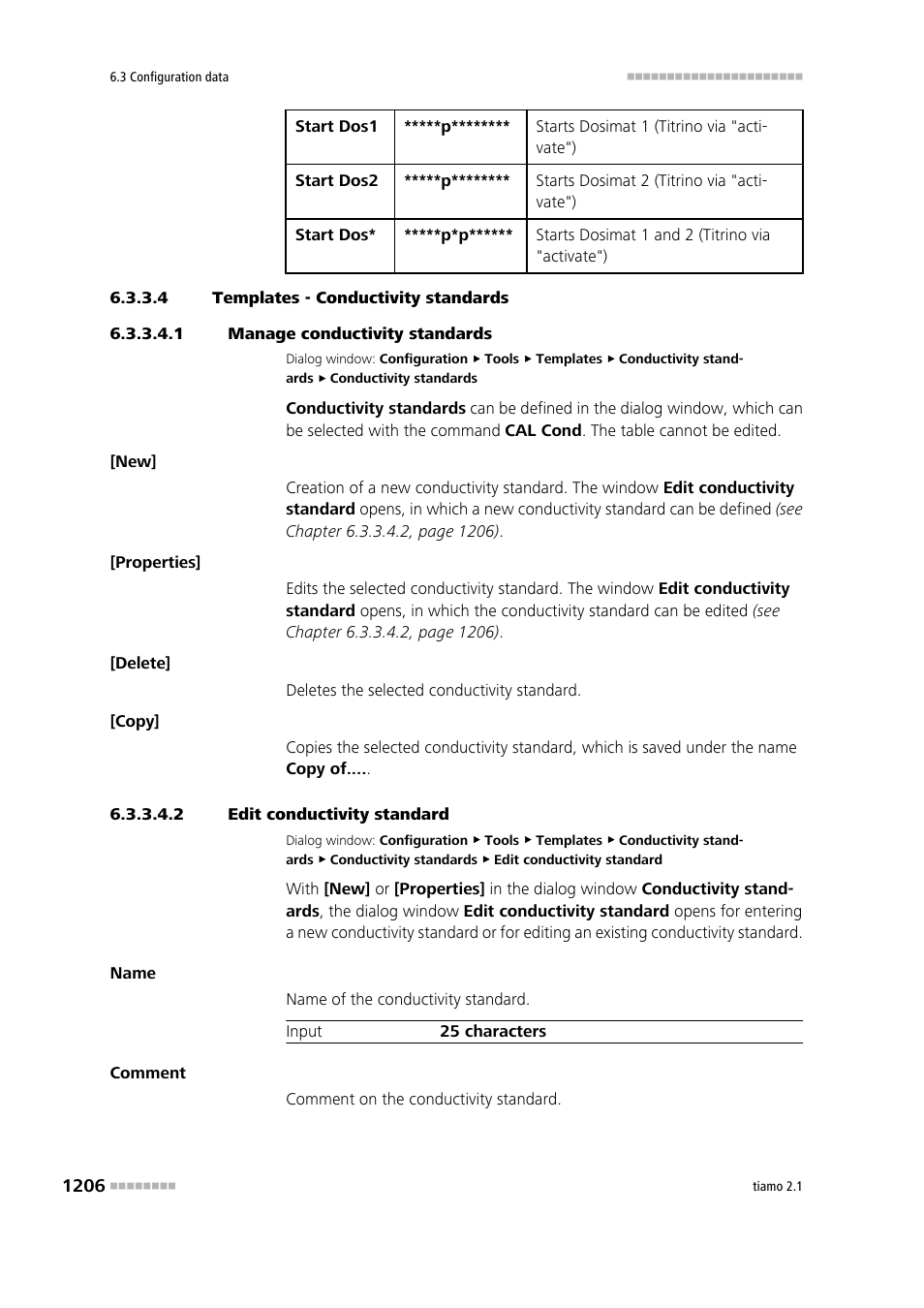 4 templates - conductivity standards, 1 manage conductivity standards, 2 edit conductivity standard | Metrohm tiamo 2.1 Manual User Manual | Page 1220 / 1532