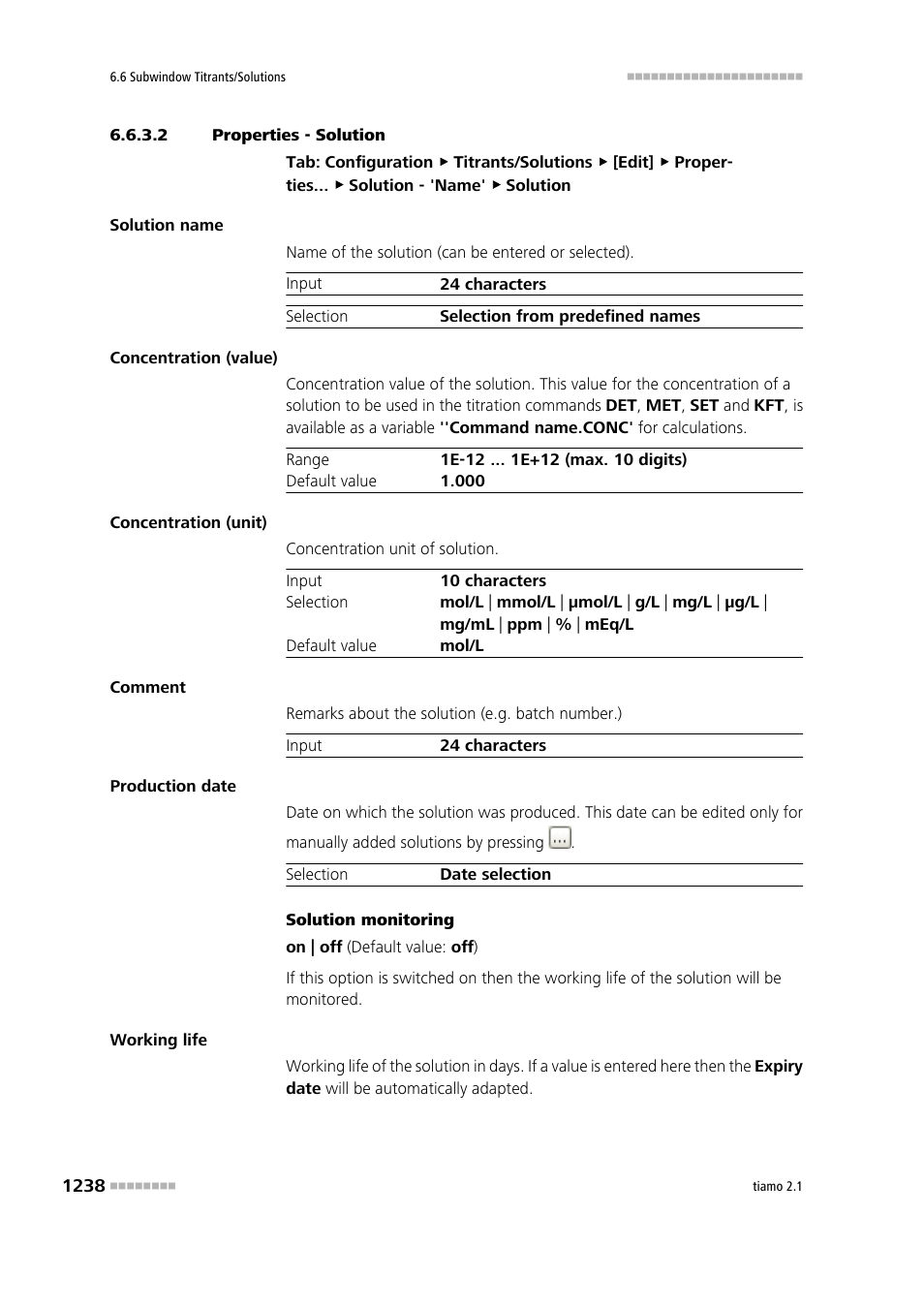 2 properties - solution, Solution | Metrohm tiamo 2.1 Manual User Manual | Page 1252 / 1532