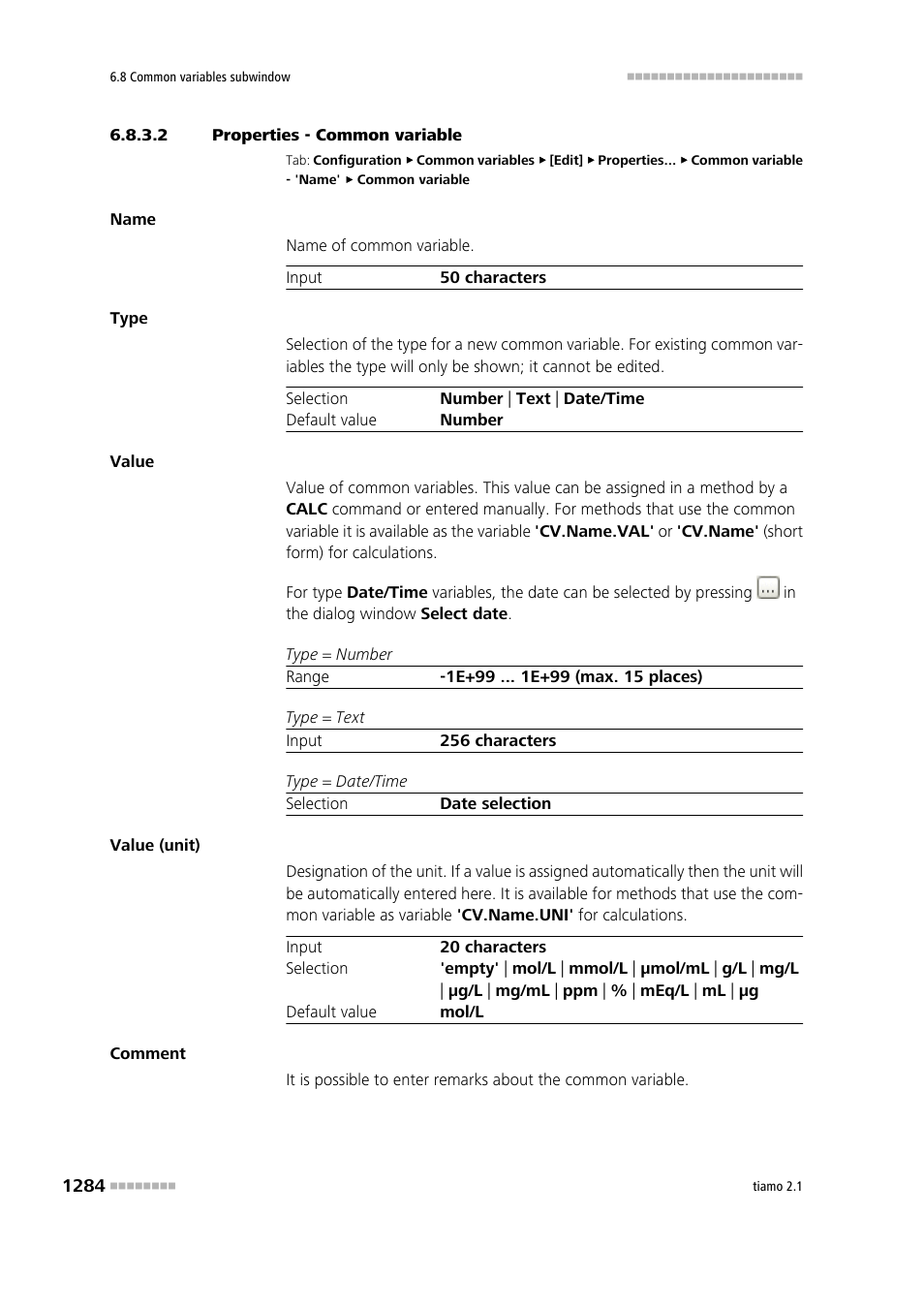 2 properties - common variable | Metrohm tiamo 2.1 Manual User Manual | Page 1298 / 1532