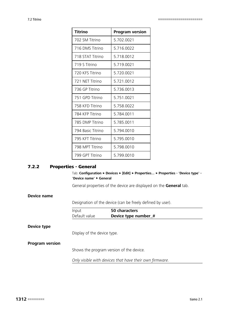 2 properties - general | Metrohm tiamo 2.1 Manual User Manual | Page 1326 / 1532