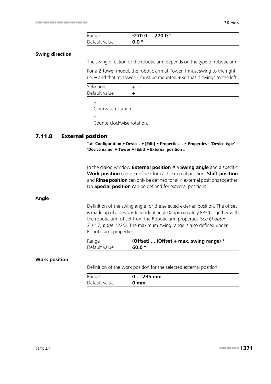 8 external position, External position 1 | Metrohm tiamo 2.1 Manual User Manual | Page 1385 / 1532