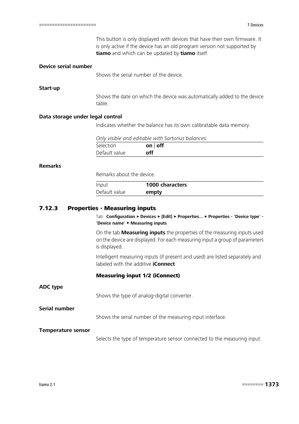 3 properties - measuring inputs | Metrohm tiamo 2.1 Manual User Manual | Page 1387 / 1532