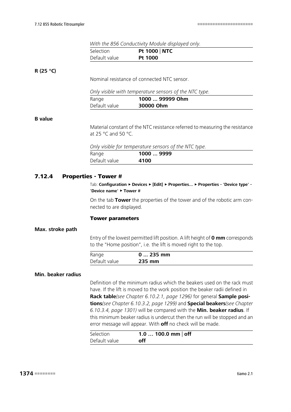 4 properties - tower | Metrohm tiamo 2.1 Manual User Manual | Page 1388 / 1532