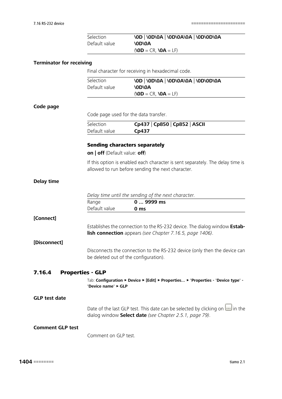 4 properties - glp | Metrohm tiamo 2.1 Manual User Manual | Page 1418 / 1532