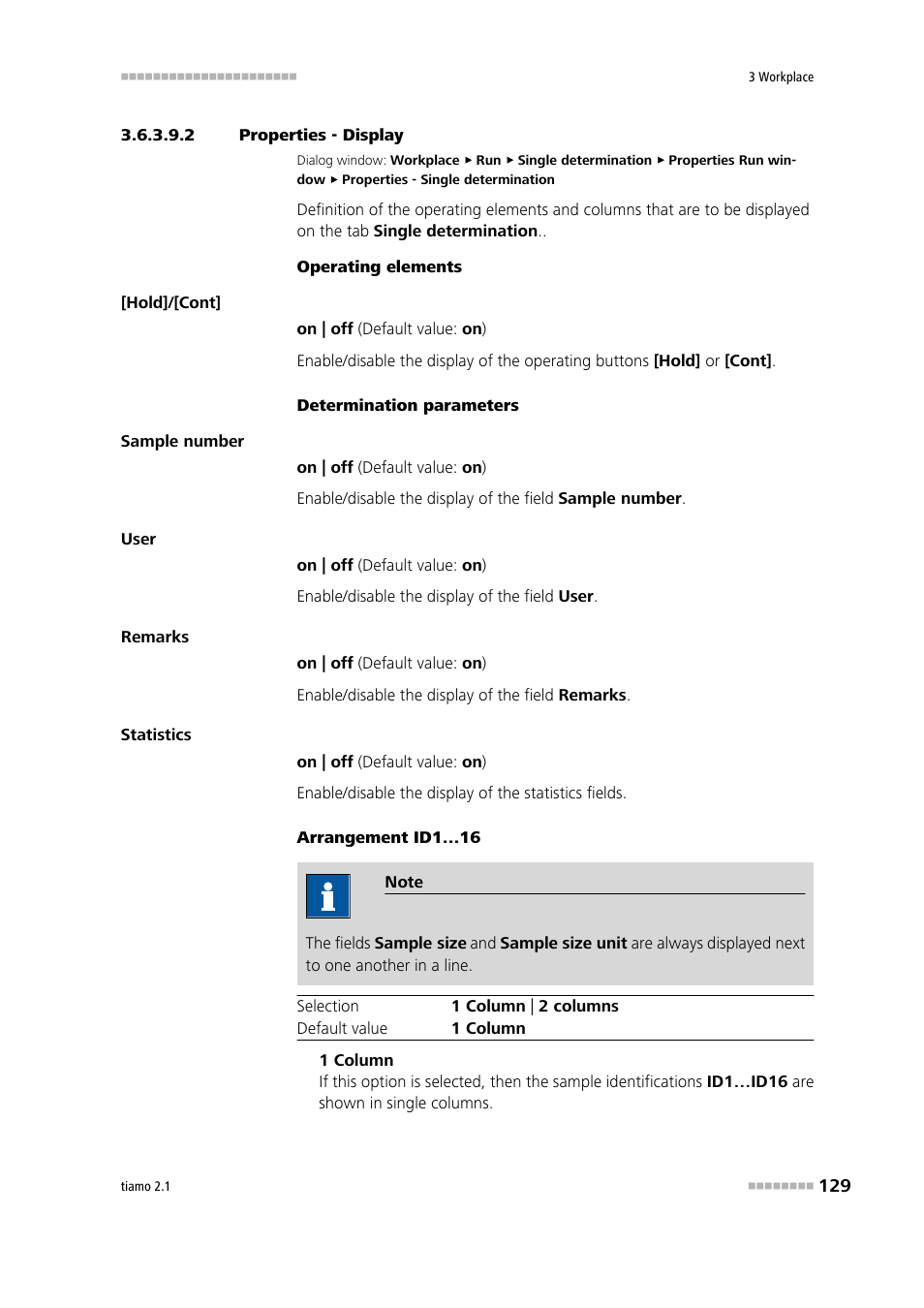 2 properties - display, Display | Metrohm tiamo 2.1 Manual User Manual | Page 143 / 1532