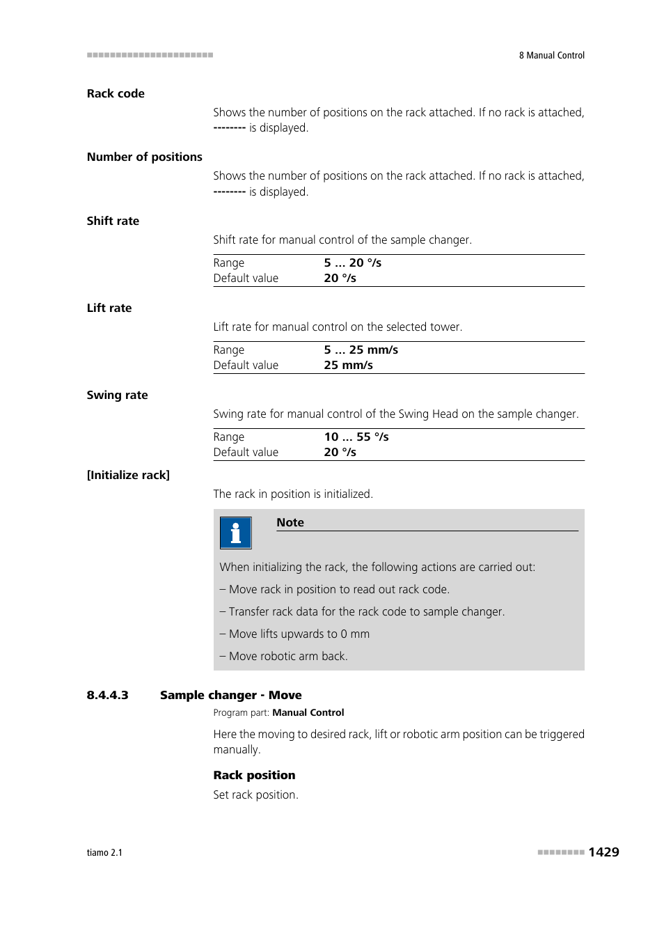 3 sample changer - move, Move | Metrohm tiamo 2.1 Manual User Manual | Page 1443 / 1532