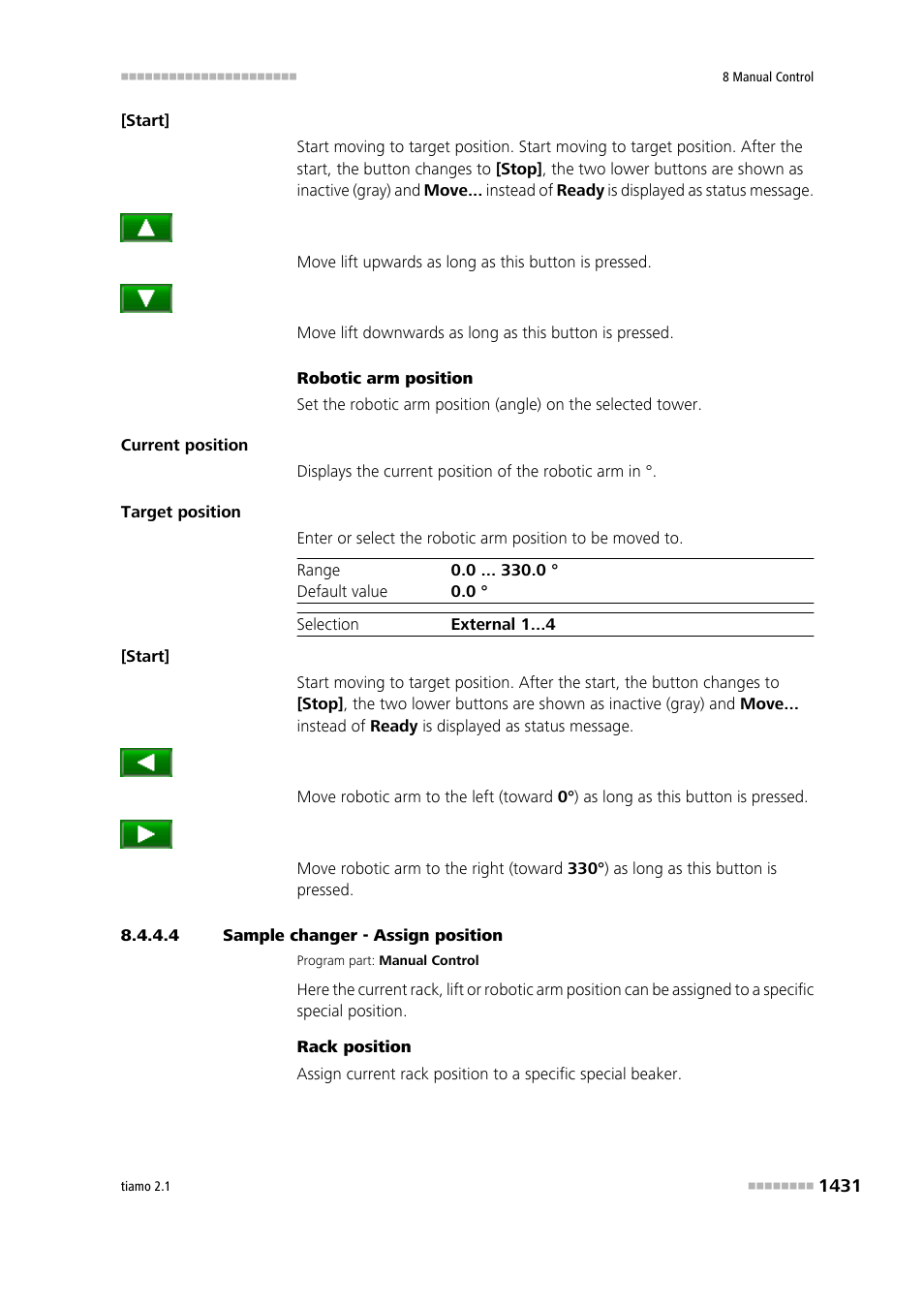 4 sample changer - assign position, Assign position | Metrohm tiamo 2.1 Manual User Manual | Page 1445 / 1532